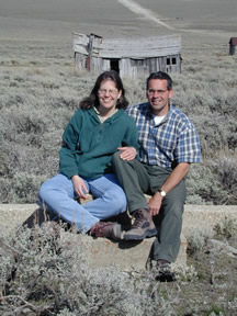 Dr. Susan and Mark at Idaho ghost town