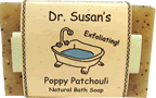 Bar of Poppy Patchouli soap